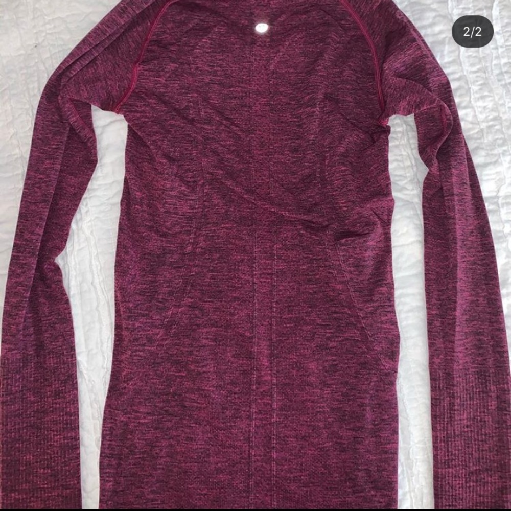 Lulu lemon Purple long sleeve workout top